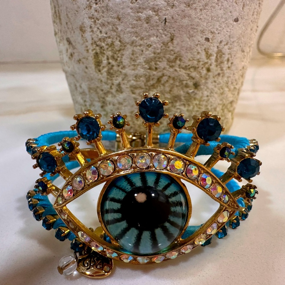 Bling Halloween eyeball bracelet , Betsey Johnson.